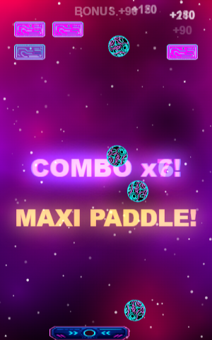 PowerUp Maxi Paddle di Galaxy Ball